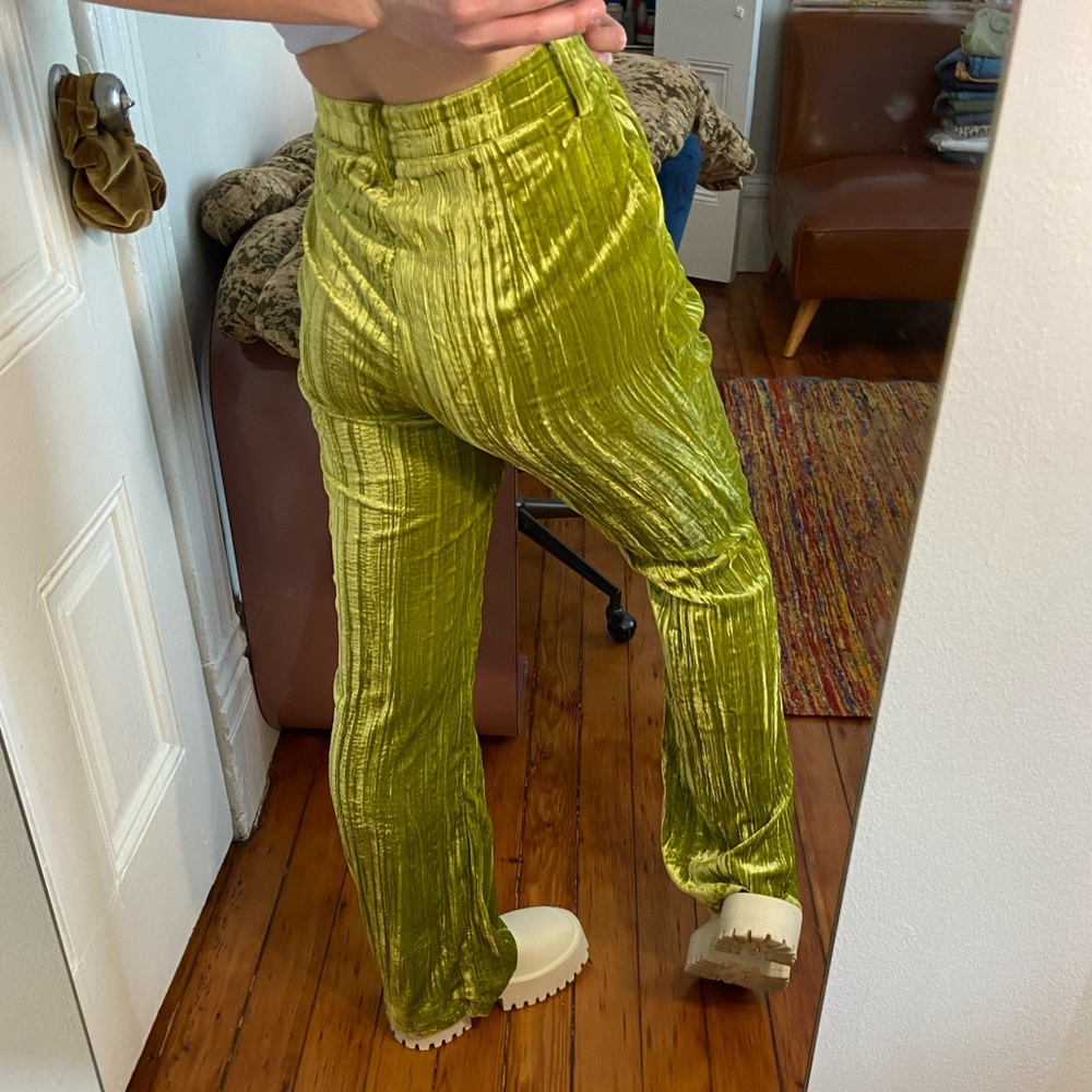 Kimchi blue green velvet pants UO